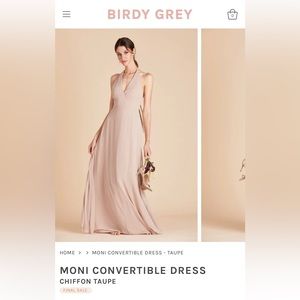 XL Birdy Grey Moni Convertible dress
